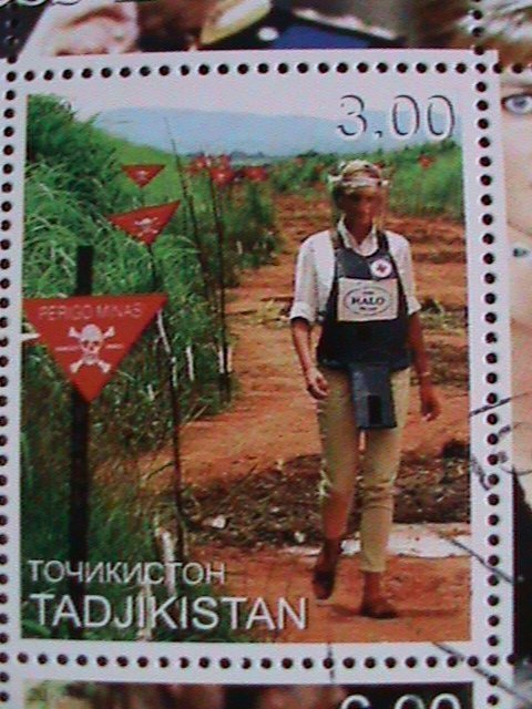 TAJIKISTAN-2000-IN MEMORIAL OF PEOPLE'S QUEEN-LADY DIANA-CTO-S/S VERY FINE