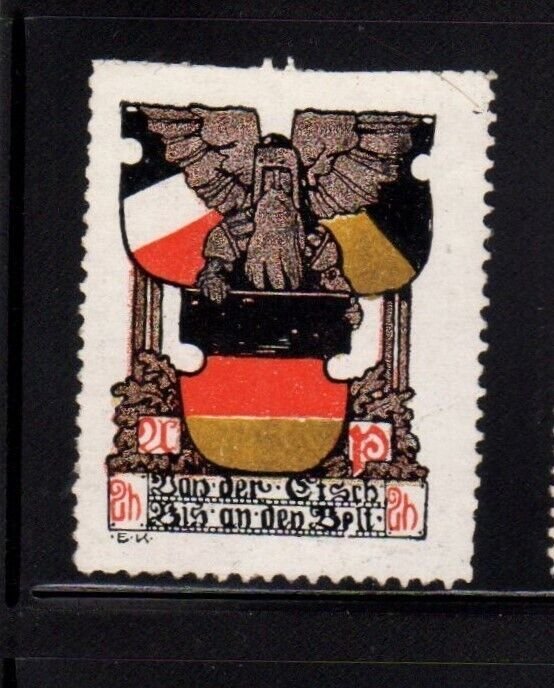 Austrian Charity Fundraising Stamp - Federation of German Austrians 2h
