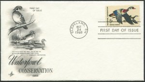 United States 1968 Waterfowl Conservation Wood Duck FDC (517)