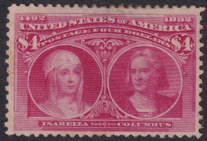 #244 Mint OG, F-VF (CV $2100 - ID36726) - Joseph Luft