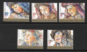 NEW ZEALAND SG3614/8 2014 CHRISTMAS MNH