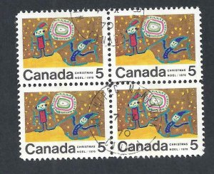 Canada CENTRE BLK 4 + VARIETY + 1st DAY ISSUE SCOTT 522i/522iii USED (BS17077)