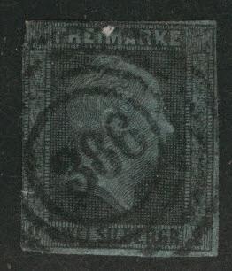 Prussia German State Scott 4 wmk 162, post office 386