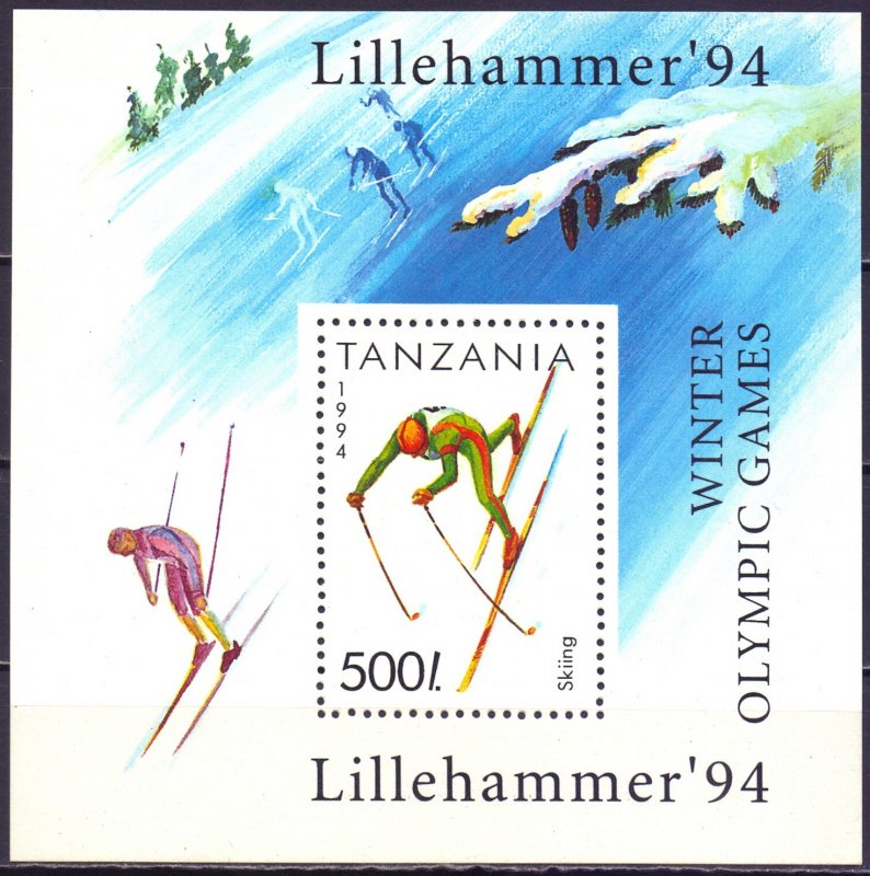 Tanzania. 1994. bl239. Lillehammer Winter Olympics. MNH.