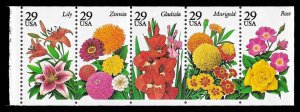 PCBstamps  US #2829/2833a Bk Pane $1.45(5x29c)Garden Flowers, MNH, (12)