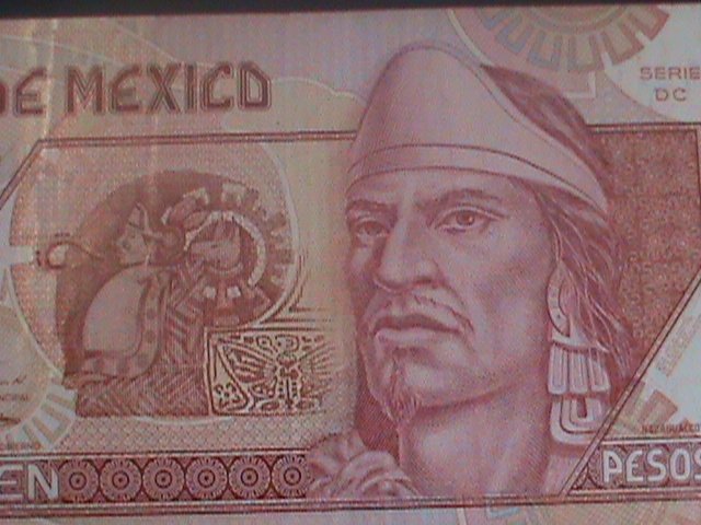 ​MEXICO-2003-BANK OF MEXICO-$100 PESOS LIGHTLY CIRCULATED -VF-LAST ONE-