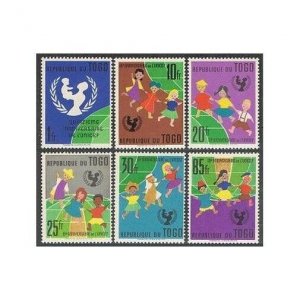 Togo 411-416,416a sheet,MNH.Michel 329-334,Bl.7. UNICEF,15th Ann.1961.Children.