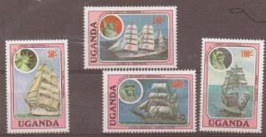 UGANDA SG530/33 1986 CADET SAILING MNH