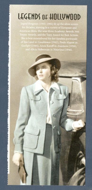 5012 Ingrid Bergman Panel (No Stamps) Mint FREE SHIPPING