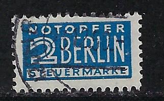 Germany AM Post Scott # RA4, used, perf 14, Mi 6