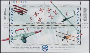 Canada - 1999 - Scott #1807 - MNH souvenir sheet - Airplanes Aviation