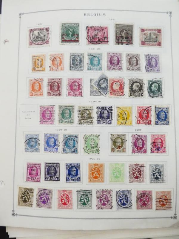 EDW1949SELL : BELGIUM Very clean Mint & Used collection on album pages Cat $2355