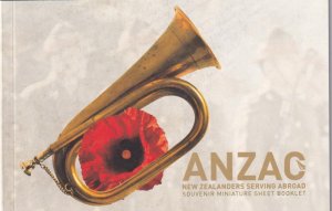 NEW ZEALAND ANZAC NEW ZEALANDERS SERVING ABROAD PRESTIGE BOOKLET PO FRESH