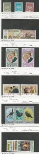 St. Lucia, Postage Stamp, #334//590 Mint NH, 1973-1982, JFZ