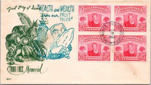 Philippines 1952 FDC - Fruit Tree Memorial - Manila - F68117