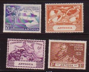 Antigua Sc 100-3 1949 75th Anniv UPU stamp set mint