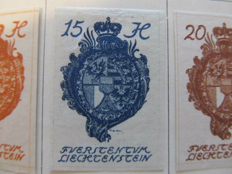 Liechtenstein 1920 15h Imperf fine MH* stamp A11P25F76