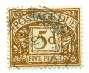 GREAT BRITAIN #J15, Used, Scott $37.50