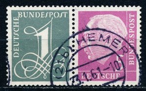 Germany #737Ab Horiz Pair from Booklet Used