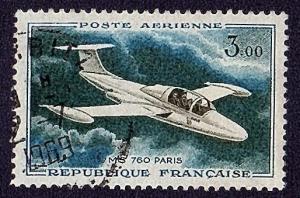 France 1959 Scott C34 used scv $3.00 less 70%=$0.90