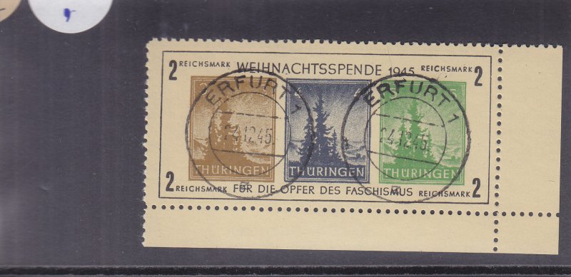 Germany: Thüringen: Sc #16N3, Used (41171)