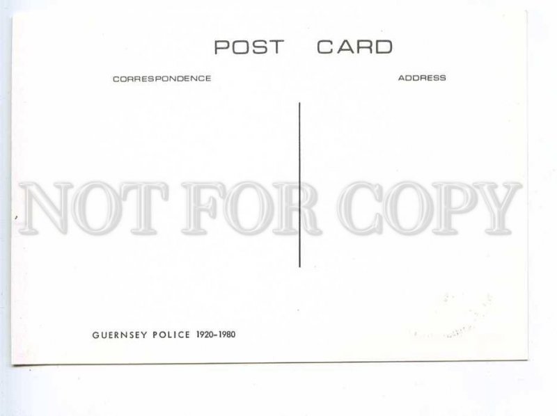 241422 Guernsey POLICE motorcycle 1980 year maximum card