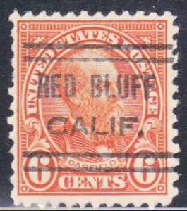 Precancel - Red Bluff, CA PSS 632 Compound Perf - Better Town and Type Issue