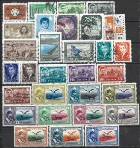 COLLECTION LOT 21206 IRAN 30 MNH/USED STAMPS 1935+ CV+$22