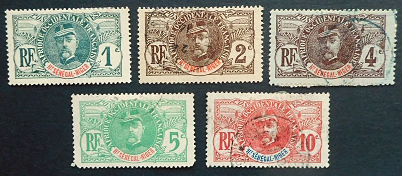 Senegal, Scott 57 Mint, and 58-61 Used