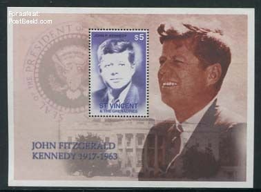 Saint Vincent 2001, J.F. Kennedy s/s, MNH