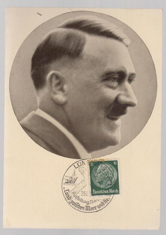 1937 BW RPPC Adolph Hitler Real Picture Postcard Cover