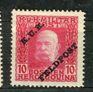 AUSTRIA; 1915 Bosnia KUK FELDPOST issue fine Mint hinged 10h. value