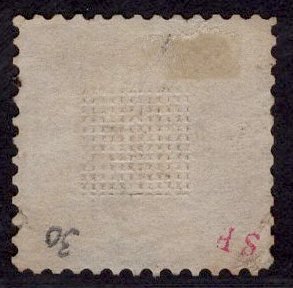 US Stamp #113 Dark Brown Variety SSCV $90. Fantastic Color Variety!