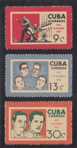 Cuba Scott #780-782 MNH