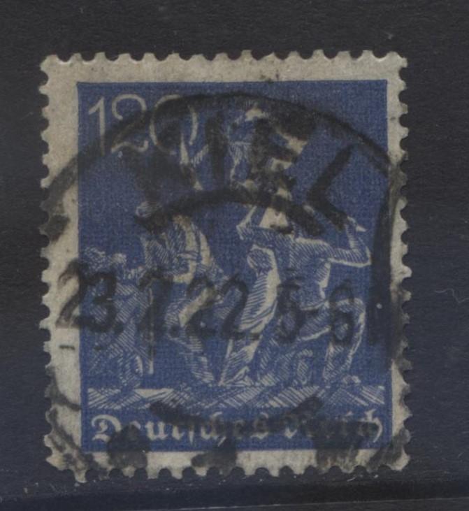 GERMANY. -Scott 147 - Definitives -1921 -FU - Ultra -Single 120pf Stamp