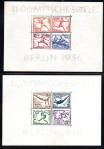 Germany B91-B92 Mint never hinged Souvenir Sheets