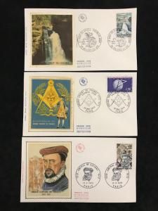 France 1960s/70s Covers FDC Silks Cards Art Sport (Appx 38 Items) (KR534