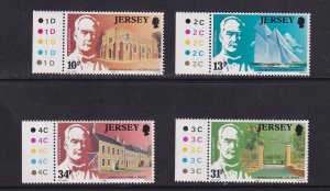 Jersey   #372-375  MNH  1985 Davis and endowments