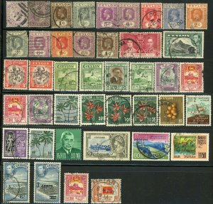 CEYLON Postage Asia Sri Lanka Stamp Collection Used