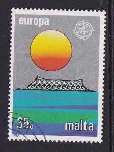 Malta   #678  cancelled  1986  Europa 35c earth , air , fire and water