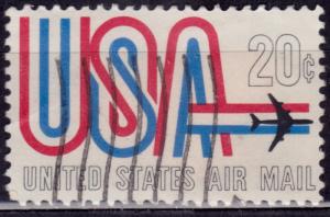 United States, 1968, Airmail, USA and Jet, 20c, sc#C75, used