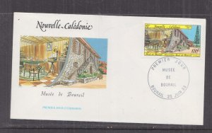 NEW CALEDONIA, 1988 Bourail Museum 120f. unaddressed First Day cover.