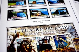 COLOR PRINTED PITCAIRN ISLANDS 1940-2010 STAMP ALBUM PAGES (118 illustr. pages)