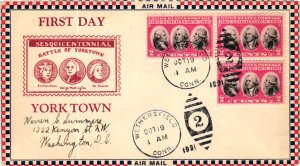 703 Battle of Yorktown - Roessler Cachet