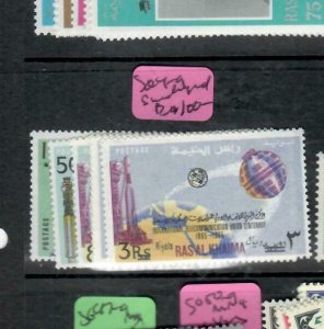 RAS AL KHAIMA  (PP0411B)   SPACE SG 24-9 OVERPRINTED   MNH   SCARCE 