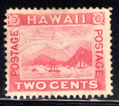 Hawaii #81, used, light Kealia 282.011 cancel