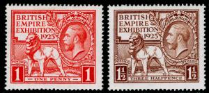 SG432-433, 1925 PAIR, VLH MINT. Cat £55.