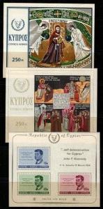 Cyprus Collection of Mint NH sets and S/S (Catalog Value $55.50)