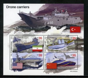 SIERRA LEONE 2023 DRONE CARRIERS SHEET MINT NH