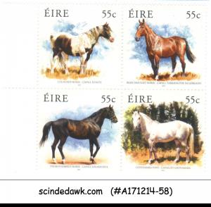 IRELAND - 2011 HORSE / HORSES - SE-TENANT 55c X 4 - MINT NH